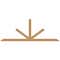 Ekena Millwork Saratoga Smooth Timber Gable Bracket, Western Red Cedar, 84"W x 31"H x 1 1/2"D x 3 1/2"F, 9/12 Pitch GBW084X31X0204SAR00SWR - alternate 1